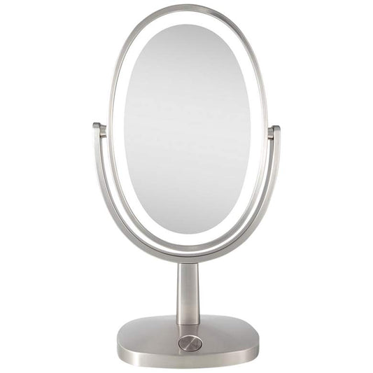 Huntington Nickel 3-Color Touch LED Vanity Makeup Mirror