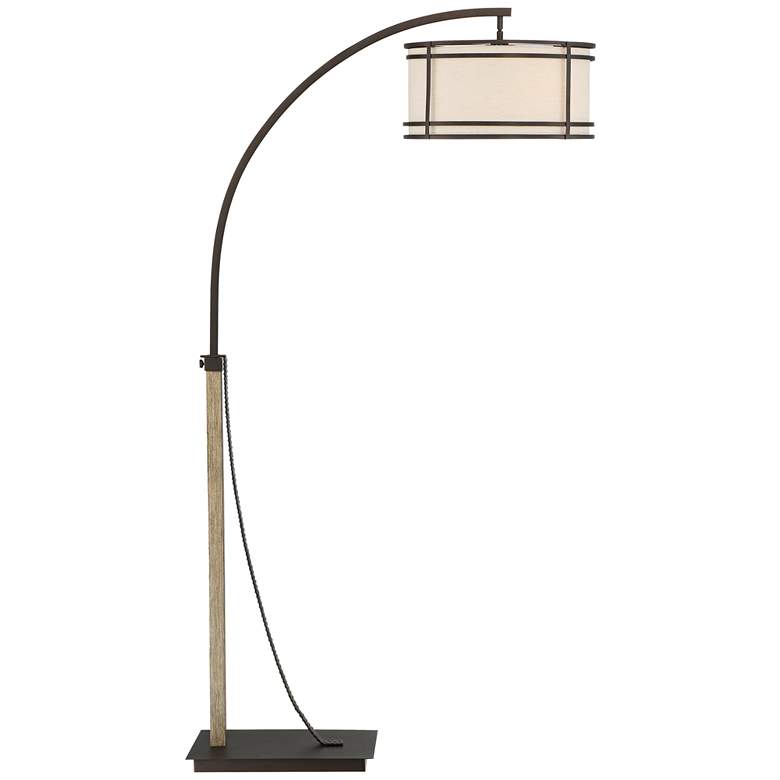 Gentry Oil-Rubbed Bronze 2-Light Downbridge Arc Floor Lamp