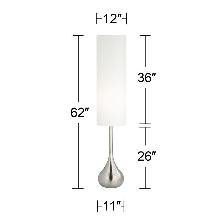 Possini Euro Moderne Droplet 62" High Floor Lamp