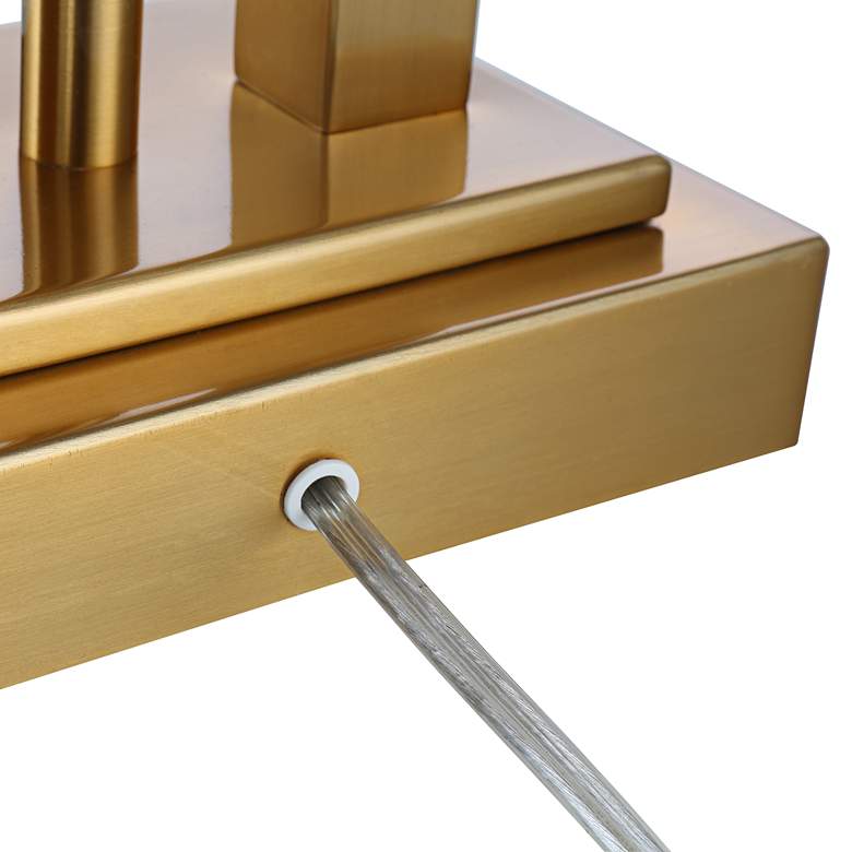 Deacon Bronze Gooseneck Desk Lamp with USB Port and Outlet