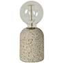 Cherisse 5 1/2"H Gray and Stone Speckles Accent Table Lamp