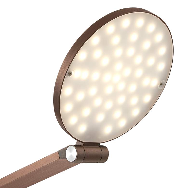 Possini Euro Magnum French Bronze Task LED Floor Lamp