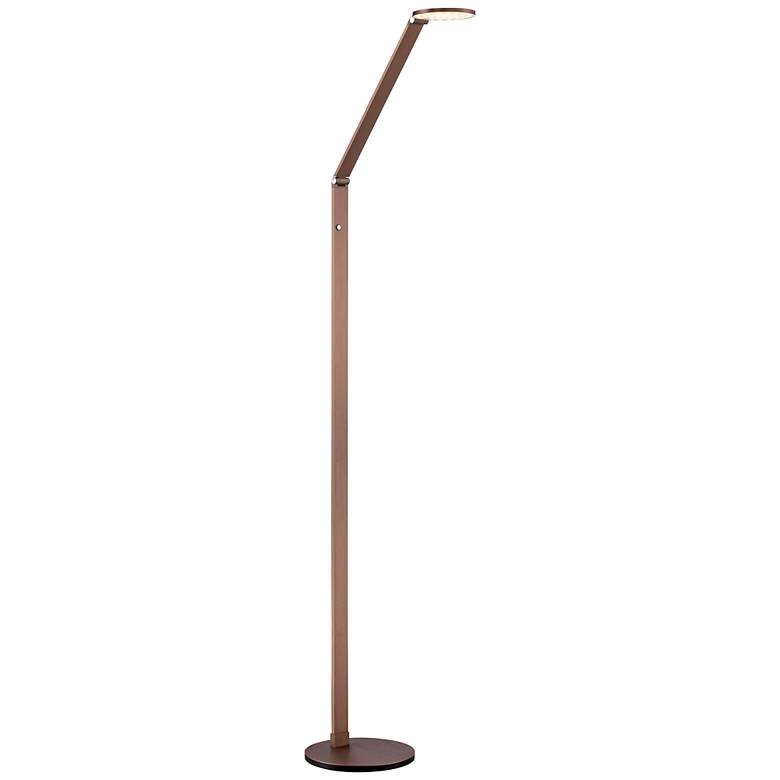Possini Euro Magnum French Bronze Task LED Floor Lamp