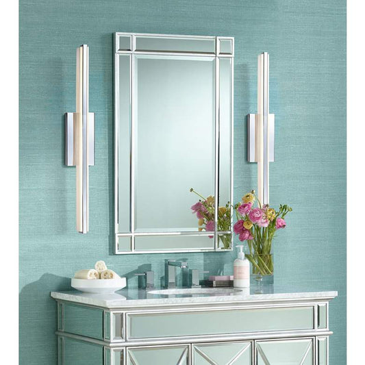 Possini Euro Eloe Chrome 31 1/4" Wide Linear LED Bath Light