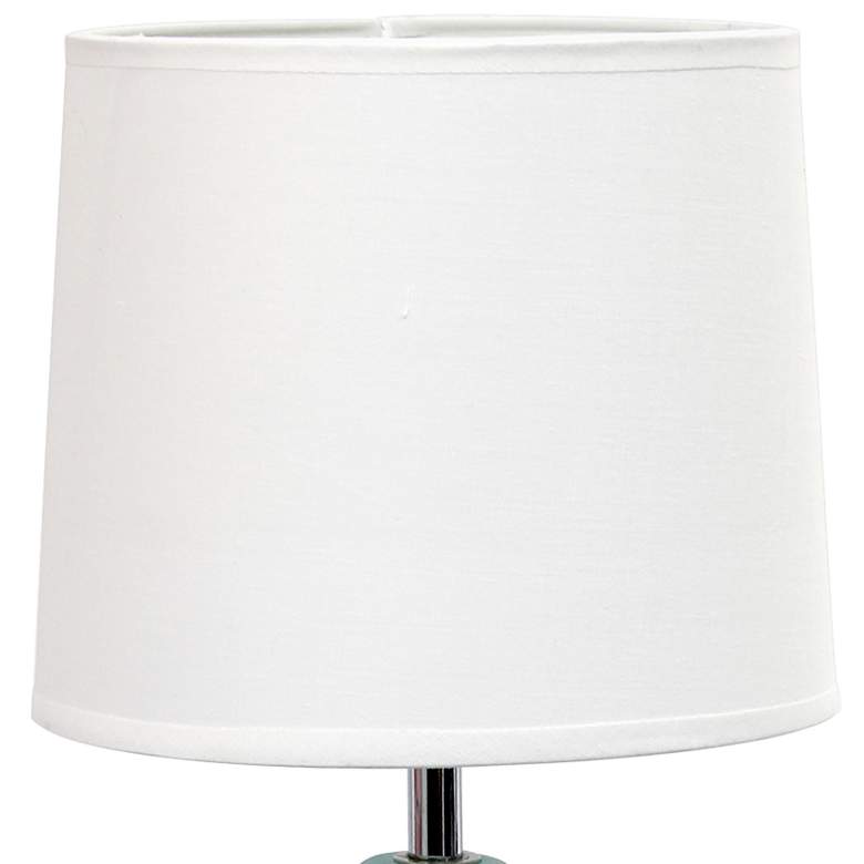 Simple Designs 14 1/4" High Blue Stucco Ceramic Oval Accent Table Lamp