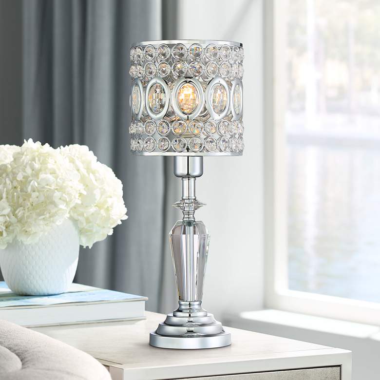 Tori 17" High Crystal Accent Table Lamp