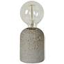 Sobella 5 1/2" High Beige Cement Ceramic Accent Table lamp