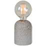Sobella 5 1/2" High Beige Cement Ceramic Accent Table lamp