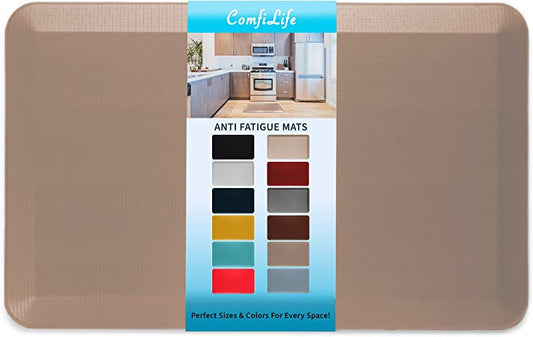 Anti Fatigue Floor Mat – 3/4 Inch Thick Perfect Kitchen Mat, Standing Desk Mat – Comfort at Home, Office, Garage – Durable – Stain Resistant – Non-Slip Bottom (20" x 32", Black)