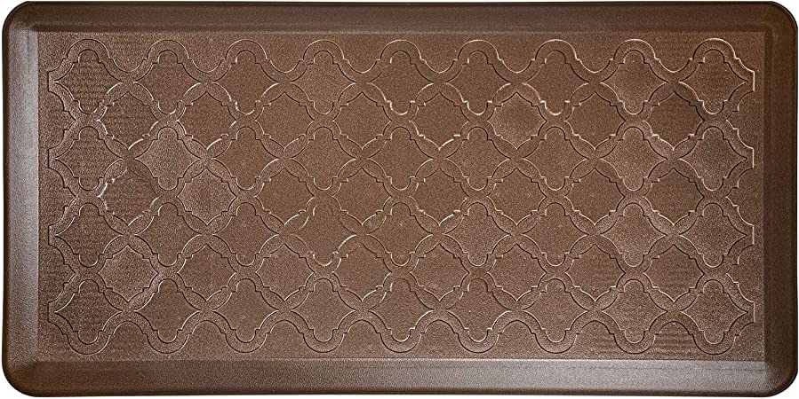 Art3d Anti Fatigue Mat - 1/2 Inch Cushioned Kitchen Mat - Non Slip Foam Comfort Cushion for Standing Desk, Office or Garage Floor (17.3"x28", Black)