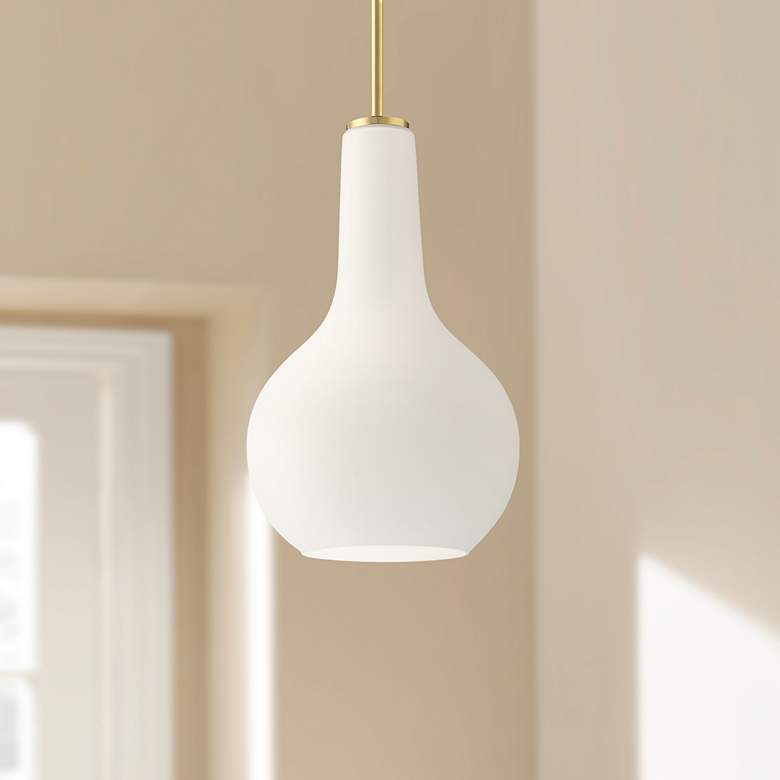 Possini Euro Hamlin 10" Wide Soft Mini Pendant