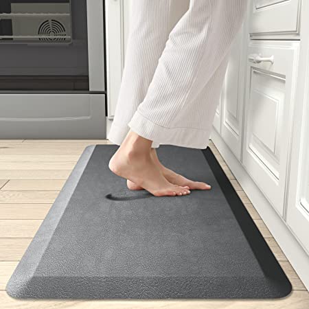 DEXI Kitchen Mat Cushioned Anti Fatigue Comfort Floor Runner Rug for Standing Desk Office,3/4 Inch Thick Cushion 17"x24" Dark Blue