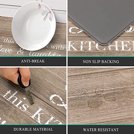 Pauwer Anti Fatigue Kitchen Floor Mat Set of 2 Non Slip Waterproof Com –  Ashley Area Rugs