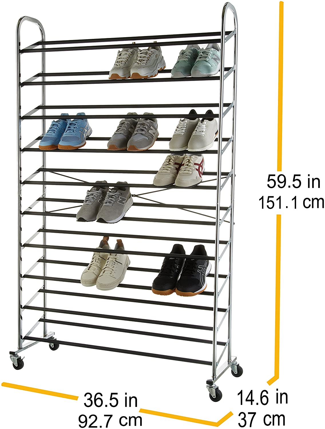 50-Pair Shoe Rack Organzier