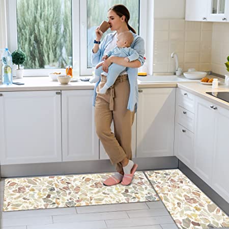 ROSMARUS Kitchen Mat Set 2 Piece, Cushioned Anti Fatigue Kitchen Rugs –  Joanna Home