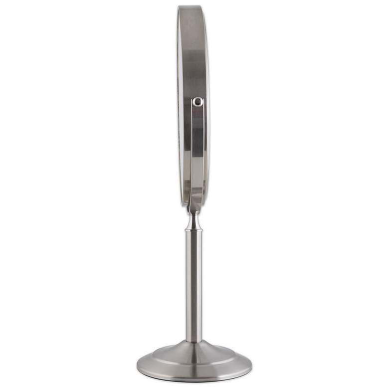 Satin Nickel 1X/3X Magnified Oversized Swivel Vanity Mirror