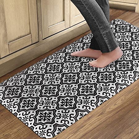 QSY Home Kitchen Anti Fatigue Rugs 20x39x1/2-Inch Floor Comfort Mats Waterproof Non Skid Thick Cushioned for Standing Desk Garages