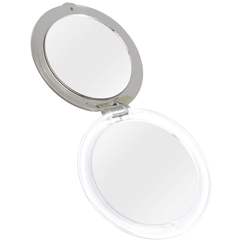 Next Generation Silver LED Lighted Ultimate Compact Mirror