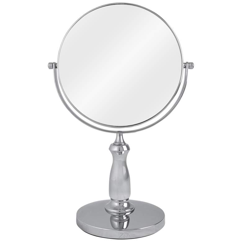 Chrome Dual-Sided 1X/8X Magnified Swivel Vanity Mirror