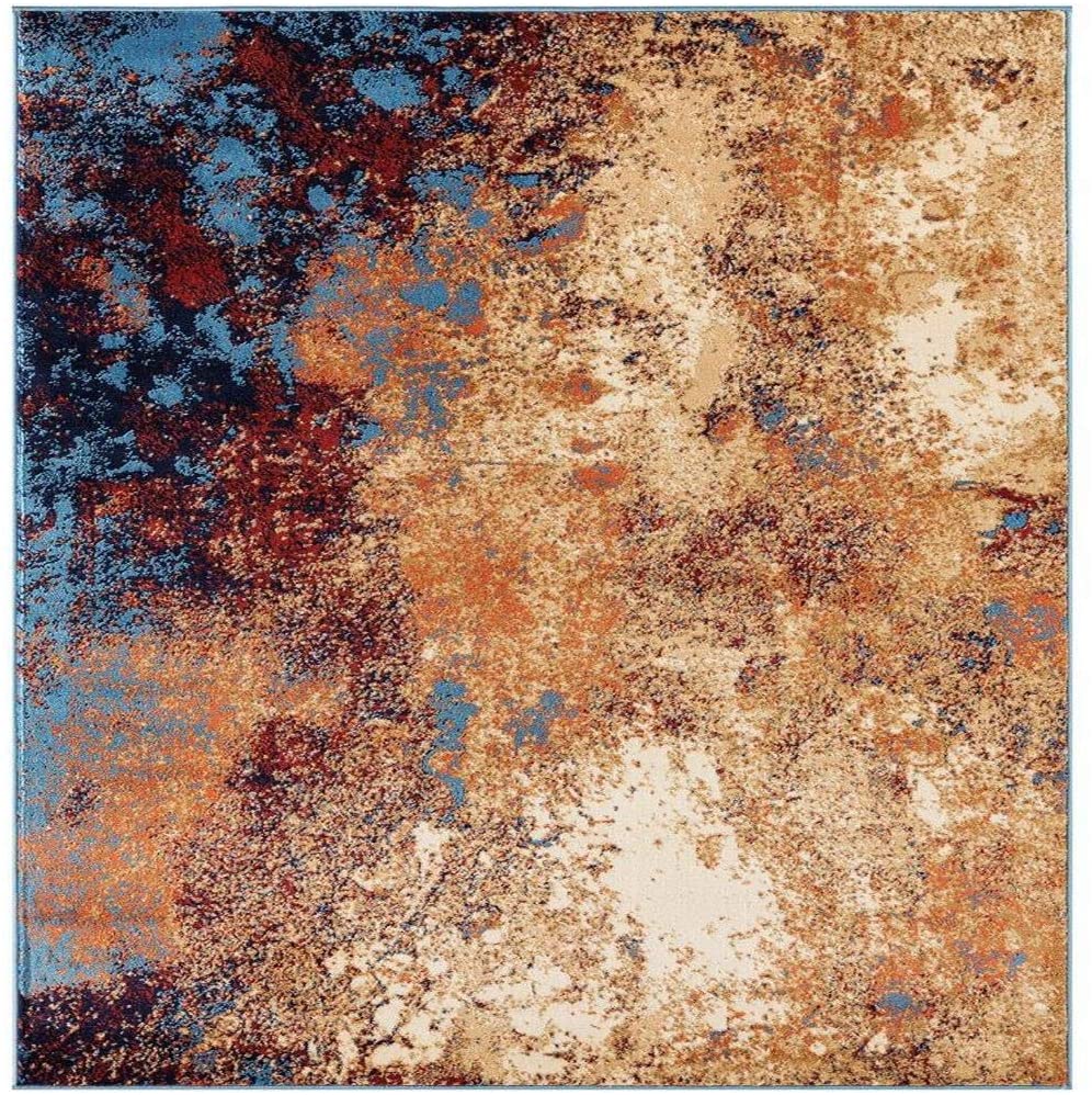 Howell Collection Abstract Blue Soft Area Rug