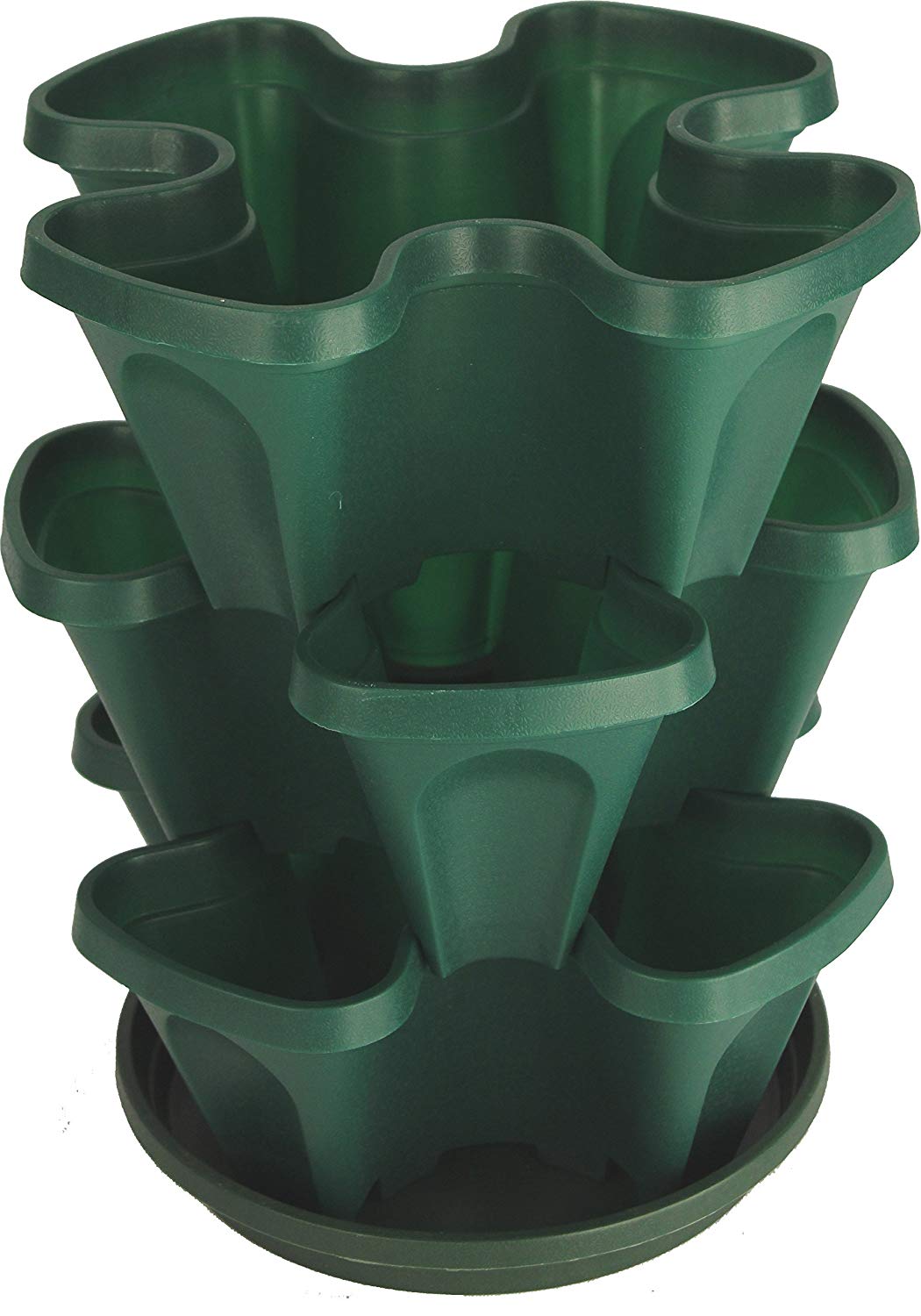 tiered self watering planter 3 Tier Stackable Garden Indoor/Outdoor Planter Set