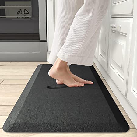 DEXI Kitchen Mat Cushioned Anti Fatigue Comfort Floor Runner Rug for Standing Desk Office,3/4 Inch Thick Cushion 17"x24" Dark Blue