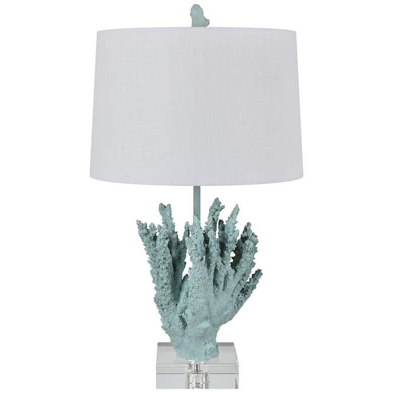 Crestview Collection Coral Sea Blue Table Lamp