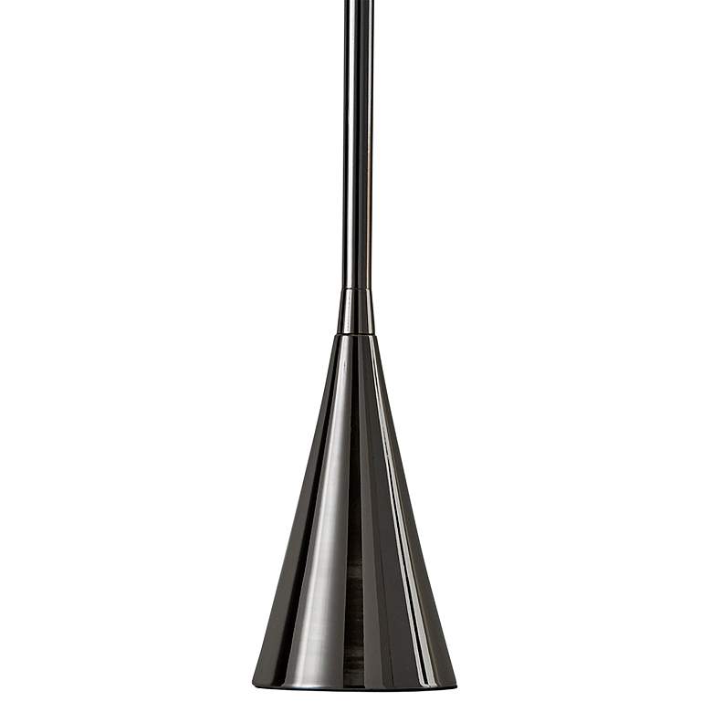 Bella Black Nickel Metal Bell-Shaped Touch Table Lamp