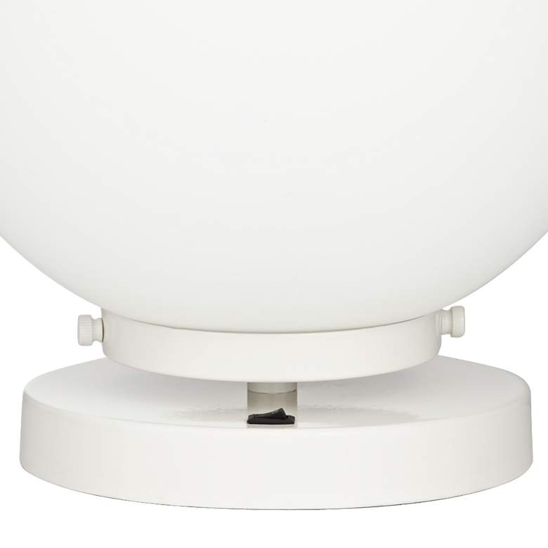 Casper 11 1/2" High White Globe Accent Table Lamp