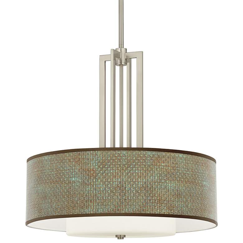 Carey 24" Brushed Nickel 4-Light Chandelier