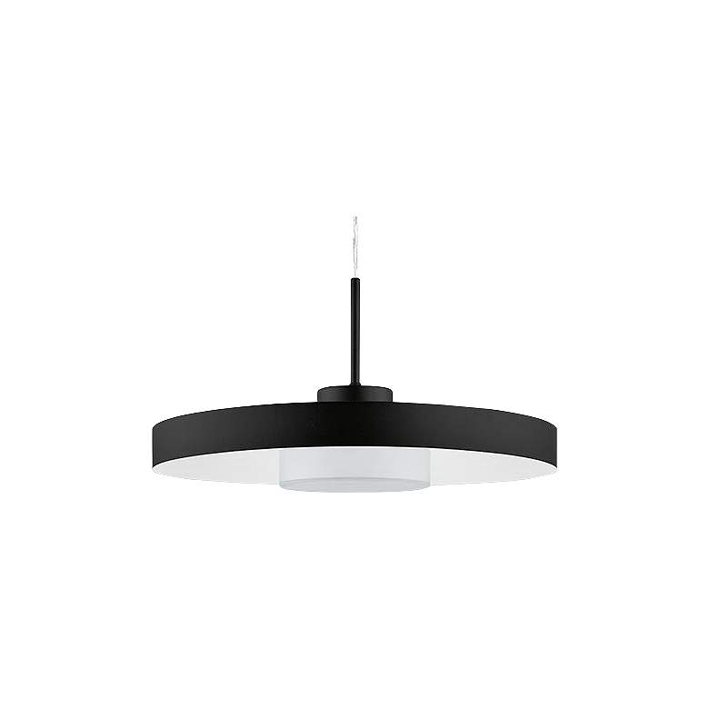 Eglo Alpicella 15 3/4" Wide Matte Black LED Pendant Light