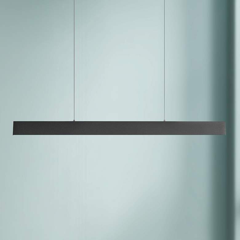 Eglo Climene 4" Wide Matte Black Modern LED Pendant Light