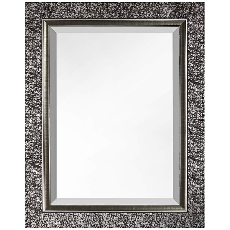 Northwood Mosaic Silver 27" x 35" Designer Wall Mirror