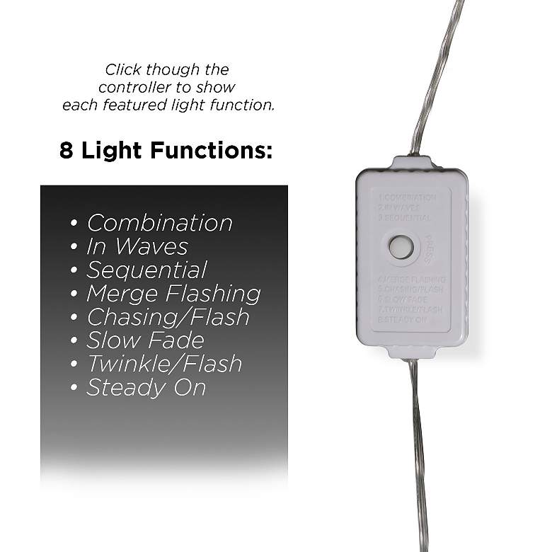 86"H LED Artificial Christmas Tree with Glowing Star Topper