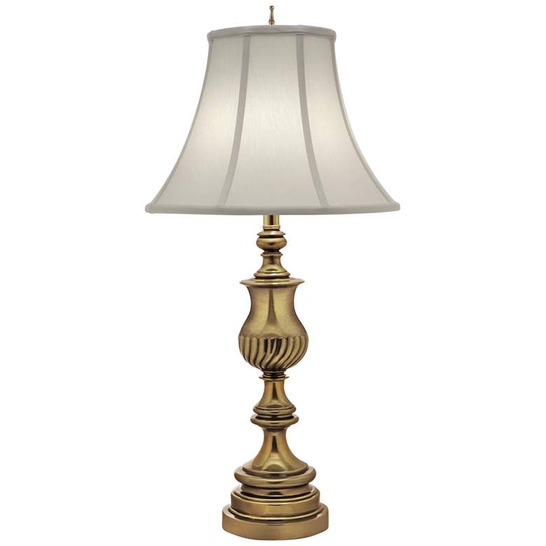 Emory Burnished Brass Finish Metal Table Lamp