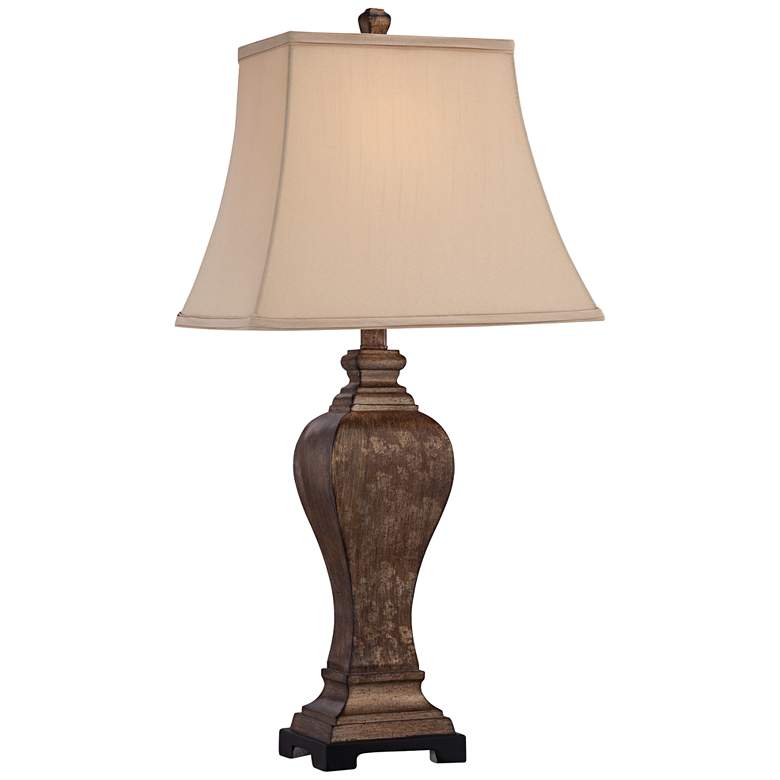 Edgar 29" High Bronze Table Lamp by Regency Hill with USB Cord Dimmer