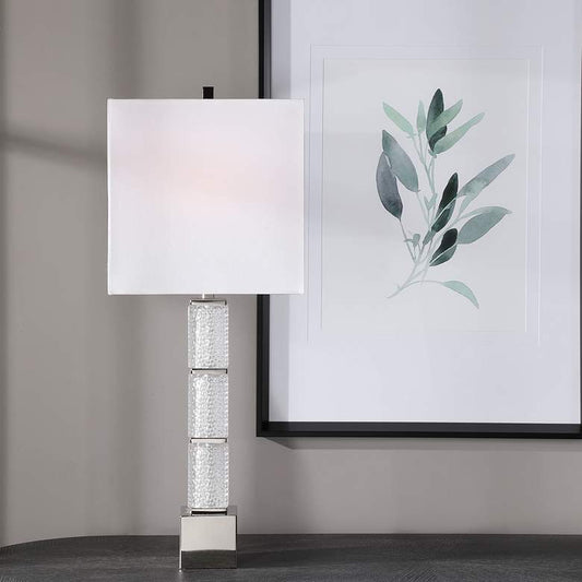 Dunmore Textured Dimpled Glass Table Lamp