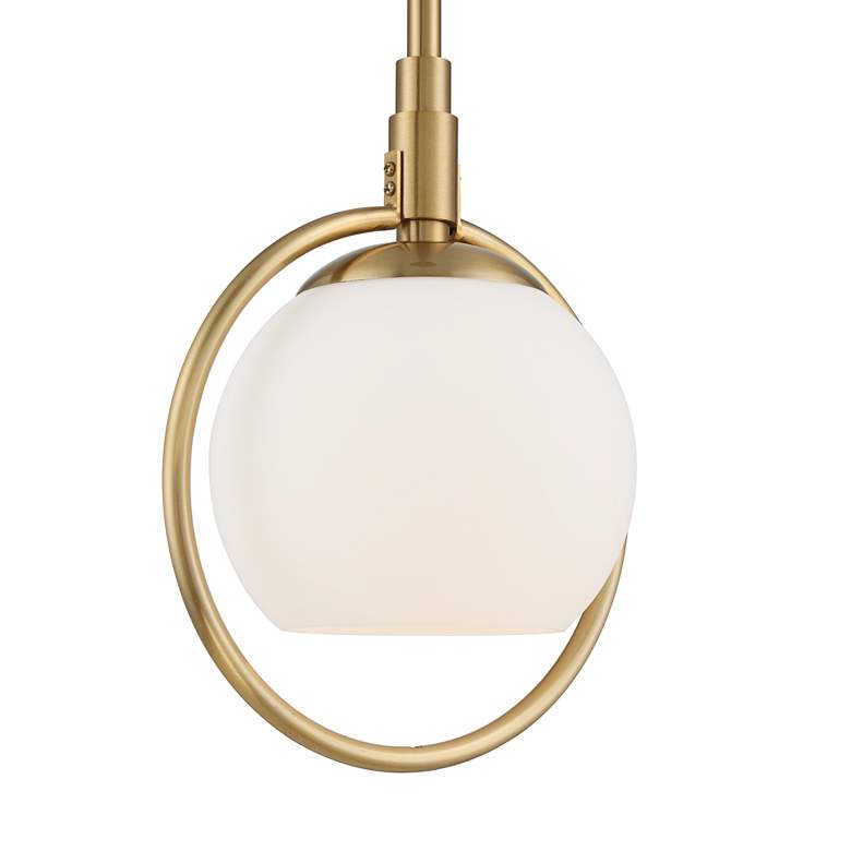 Possini Euro Carlyn 8 3/4" Wide Gold and Glass Orb Mini Pendant Light