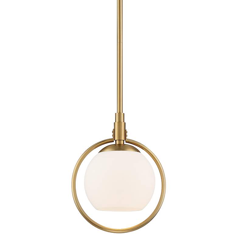 Possini Euro Carlyn 8 3/4" Wide Gold and Glass Orb Mini Pendant Light