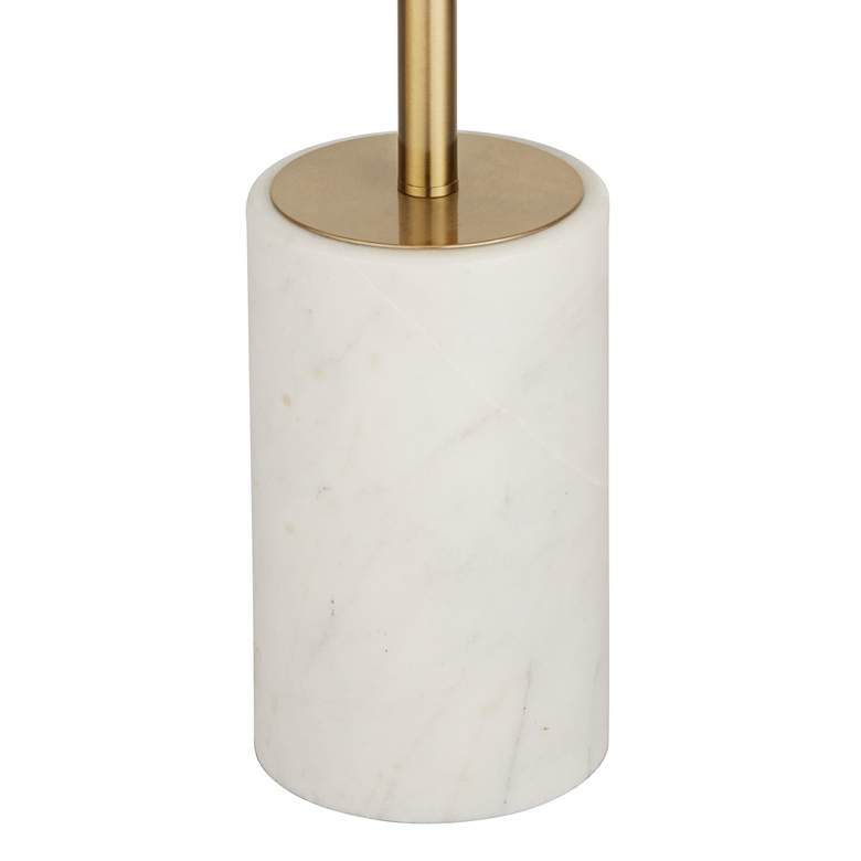 Possini Euro Milan Modern Floor Lamp with Marble Base