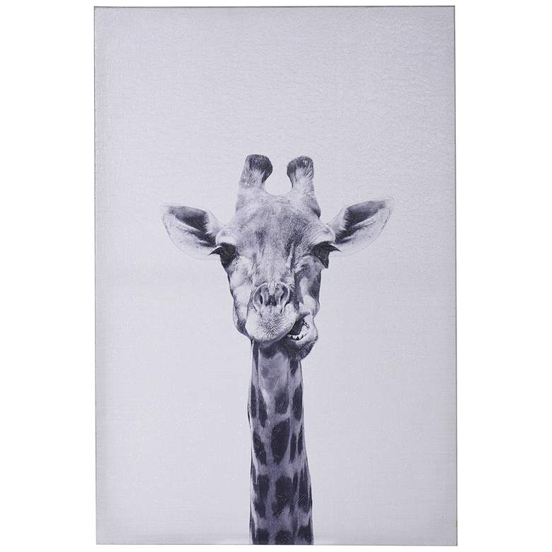 Animal Portraits 36" High Giraffe Canvas Wall Art