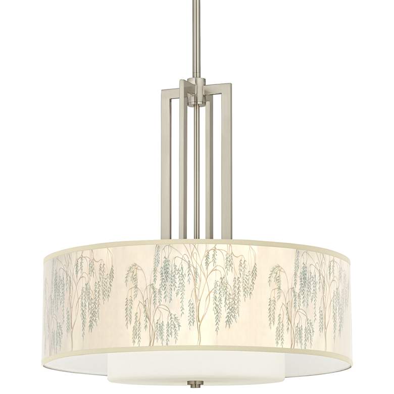 Carey 24" Brushed Nickel 4-Light Chandelier