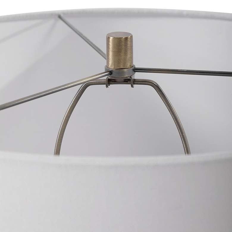 Strauss Gloss White Glaze Ceramic Table Lamp