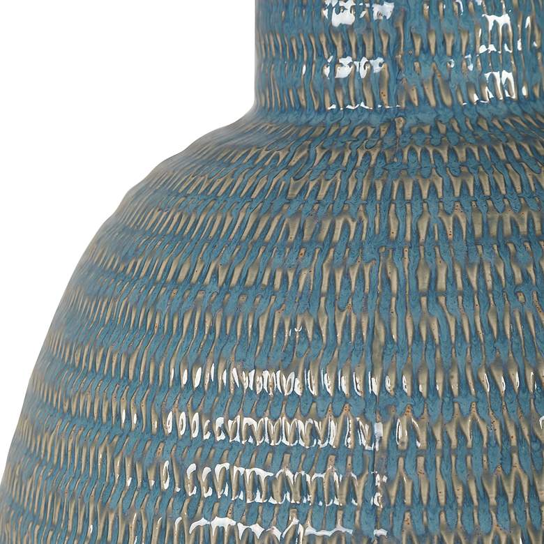 Delta Distressed Light Aqua Glaze Table Lamp