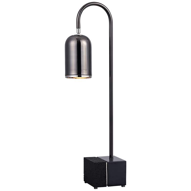 Uttermost Umbra Black Nickel Metal Desk Lamp