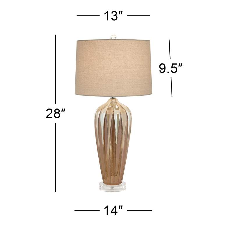 Loren Ivory Drip Handcrafted Modern Ceramic Table Lamp