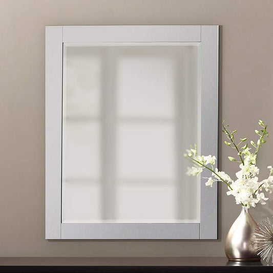 Avanity White 24" x 30" Decorative Vanity Mirror