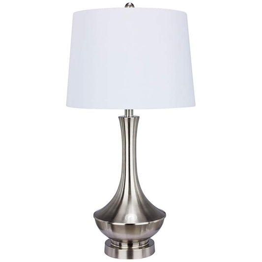 Kaylee Brushed Steel Metal Table Lamp