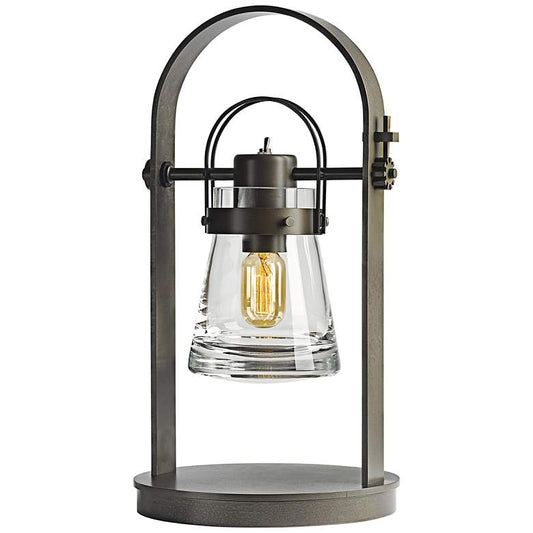 Hubbardton Forge Erlenmeyer Dark Smoke Metal Desk Lamp