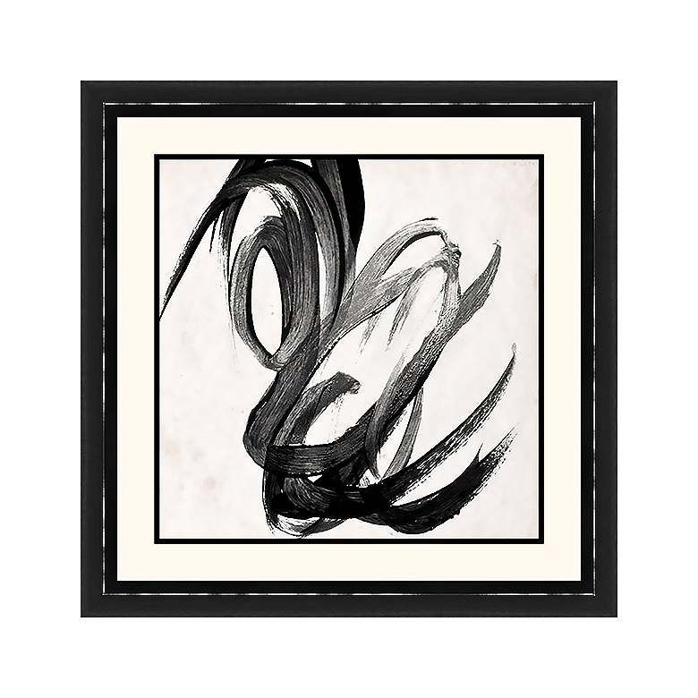 Paint It Black II 25 1/2" Square Framed Wall Art